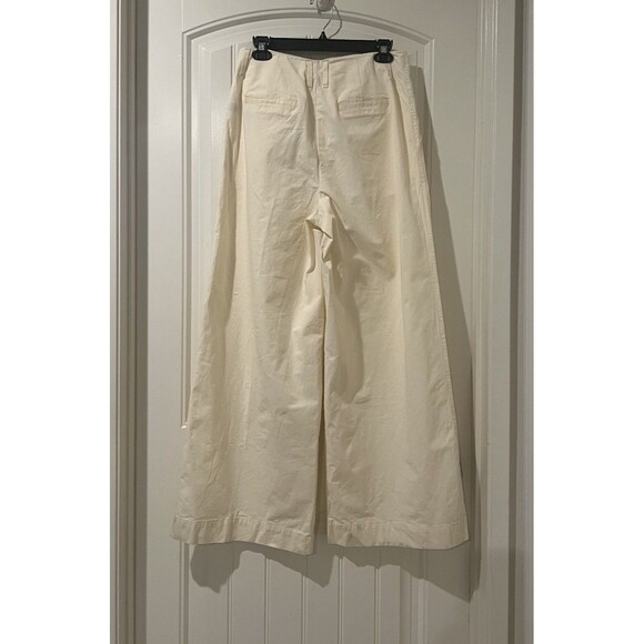 NEW a new day Cream High-Rise Pleat Front Wide Leg Women's Pants Size 6 - Picture 4 of 10